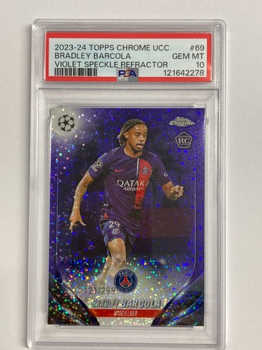 Bradley Barcola 2023 Topps Chrome Parallel 121/299