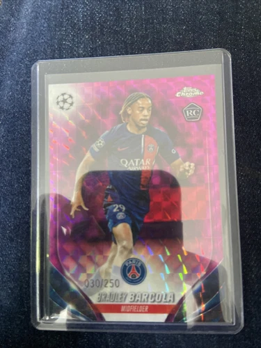 Bradley Barcola 2024 Topps Chrome Pink /250