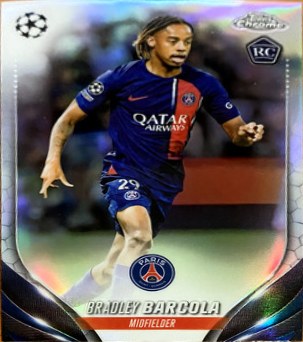 Bradley Barcola 2023 Topps Chrome Refractor