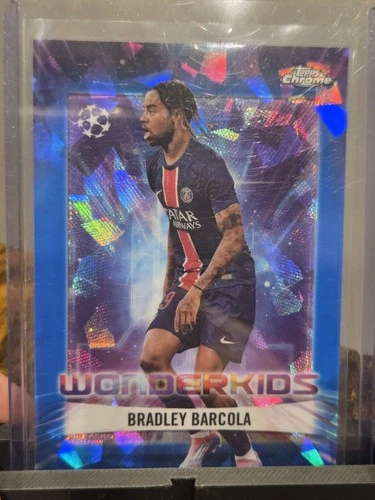 Bradley Barcola 2024 Topps Chrome UEFA Club Competitions