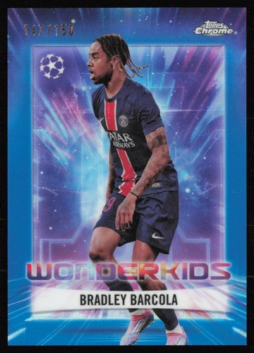 Bradley Barcola 2024 Topps Cromo UCC Azul /150