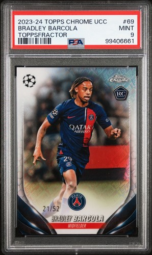 Bradley Barcola 2023 Topps Cromo UCC Toppsfractor /52