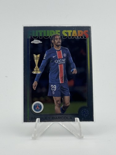 Bradley Barcola 2024 Topps Cromo UEFA