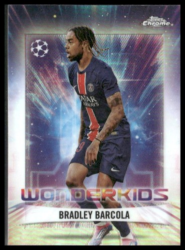 Bradley Barcola 2024 Topps Cromo UEFA