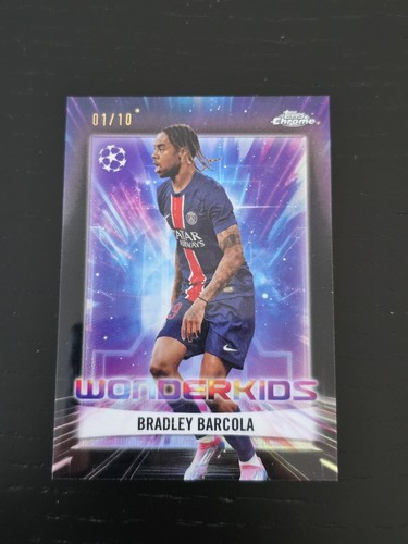 Bradley Barcola 2024 Topps Cromo UEFA Club Competiciones /10