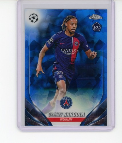 Bradley Barcola 2023 Topps Cromo Zafiro Club Sapphire