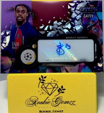 Bradley Barcola 2023 Topps Crystal Premium UEFA