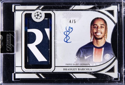 Bradley Barcola 2024 Topps Dynasty Nero /5