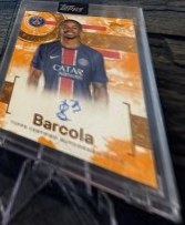 Bradley Barcola 2024 Topps Exhibition 09/25