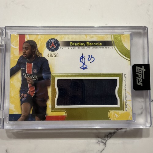 Bradley Barcola 2024 Topps Exposición PSG /50