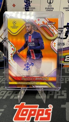 Bradley Barcola 2024 Topps Finest /25
