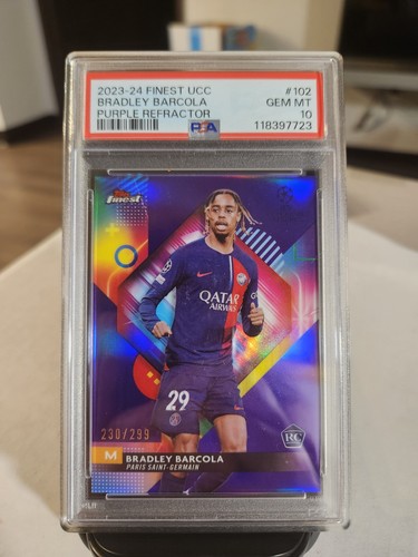 Bradley Barcola 2023 Topps Finest /299