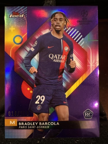 Bradley Barcola 2023 Topps Finest /299