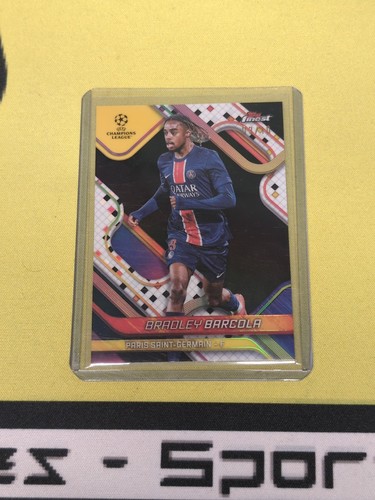 Bradley Barcola 2024 Topps Finest Black Refractor /10