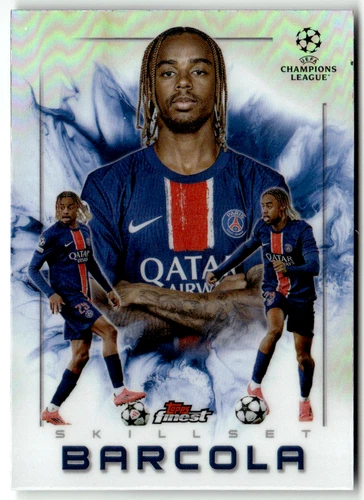 Bradley Barcola 2025 Topps Finest Champions League