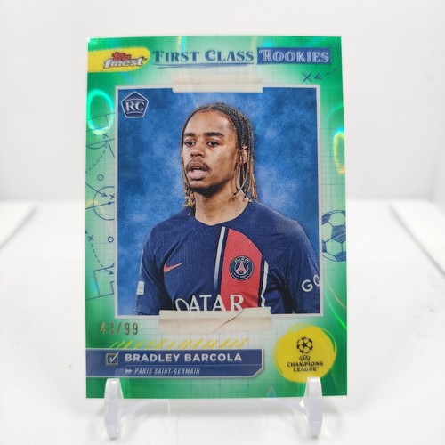 Bradley Barcola 2023 Topps Finest Green /99