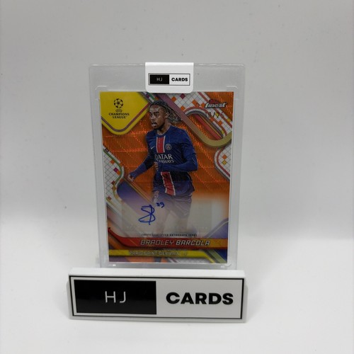 Bradley Barcola 2024 Topps Finest Orange Refractor /25