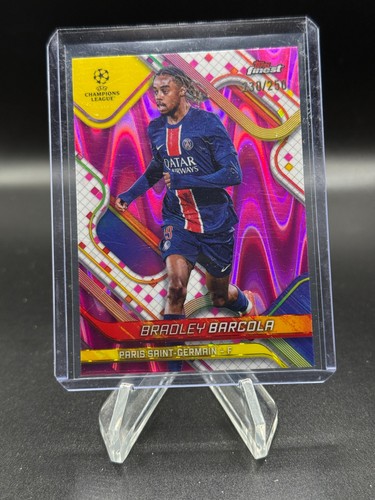 Bradley Barcola 2024 Topps Finest Pink Shimmer /250