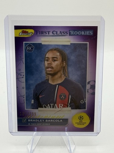 Bradley Barcola 2023 Topps Finest Purple /299