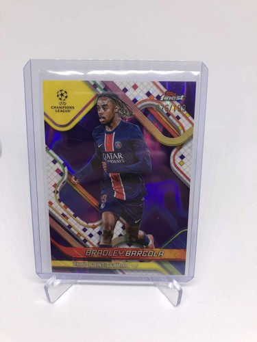 Bradley Barcola 2024 Topps Finest Purple Lava Refractor /199