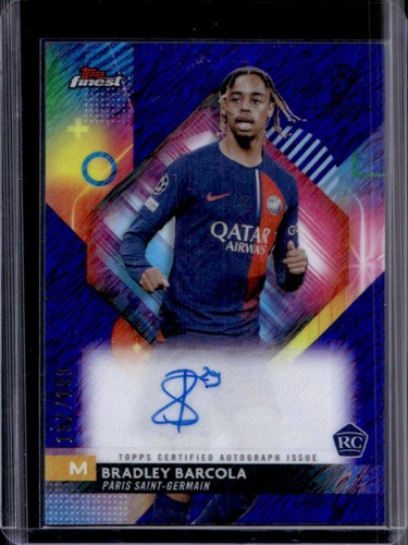Bradley Barcola 2024 Topps Finest Purple Shimmer /199