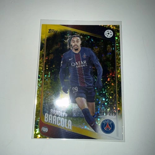 Bradley Barcola 2024 Topps Finest Refractor 139/299