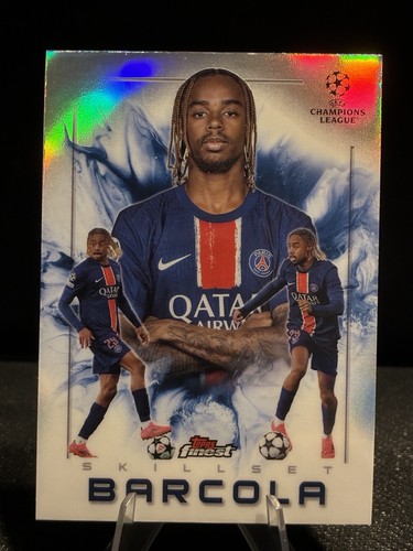 Bradley Barcola 2024 Topps Finest Refractor