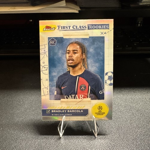 Bradley Barcola 2023 Topps Finest UEFA Club