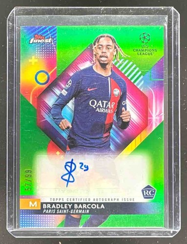 Bradley Barcola 2023 Topps Finest Verde Fluo /99