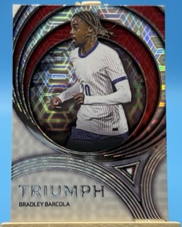 Bradley Barcola 2025 Topps Futera World Football 13/69
