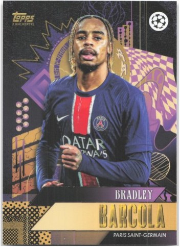 Bradley Barcola 2024 Topps Gold Gold /99