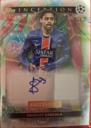 Bradley Barcola 2024 Topps Inception