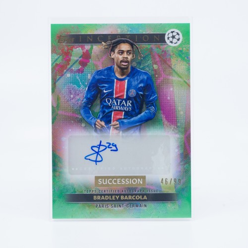 Bradley Barcola 2024 Topps Inception Green /99