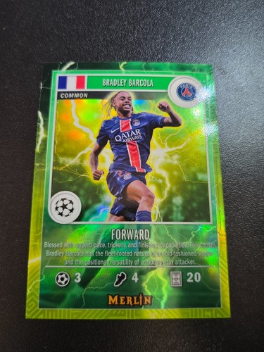 Bradley Barcola 2024 Topps Merlin Chrome