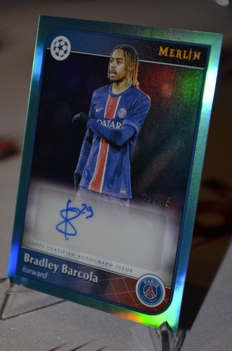 Bradley Barcola 2025 Topps Merlin Chrome /75