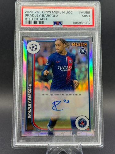 Bradley Barcola 2023 Topps Merlin Chrome Argento Rifrattore