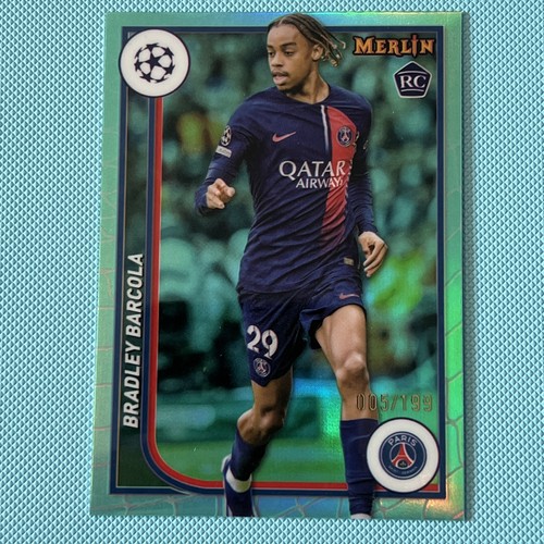 Bradley Barcola 2024 Topps Merlin Chrome Green