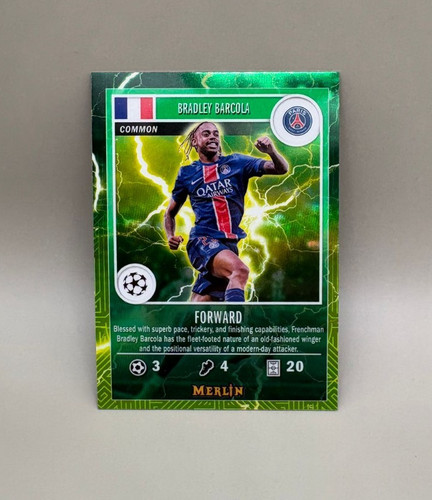 Bradley Barcola 2024 Topps Merlin Chrome Green