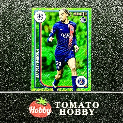 Bradley Barcola 2023 Topps Merlin Chrome Green Shimmer Refractor /399