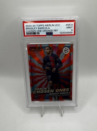 Bradley Barcola 2023 Topps Merlin Chrome Naranja /25