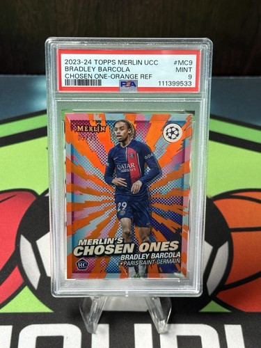 Bradley Barcola 2023 Panini Merlin Chrome Naranja 3/25
