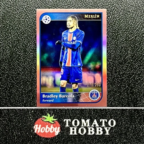 Bradley Barcola 2024 Topps Merlin Chrome Pink Shimmer /250