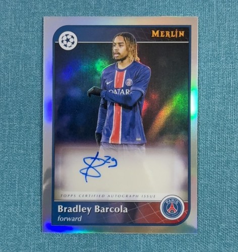Bradley Barcola 2024 Topps Merlin Chrome Refractor