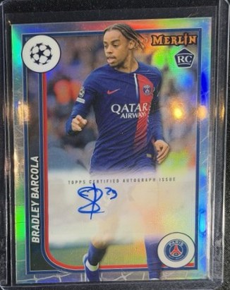 Bradley Barcola 2023 Topps Merlin Chrome Refractor