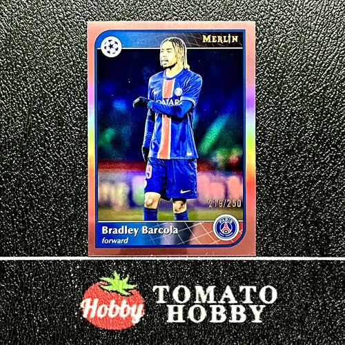 Bradley Barcola 2024 Topps Merlin Chrome Rose Gold Refractor /250