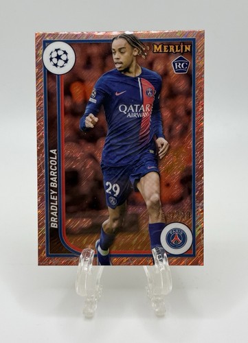 Bradley Barcola 2023 Topps Merlin Chrome Rose Gold Shimmer