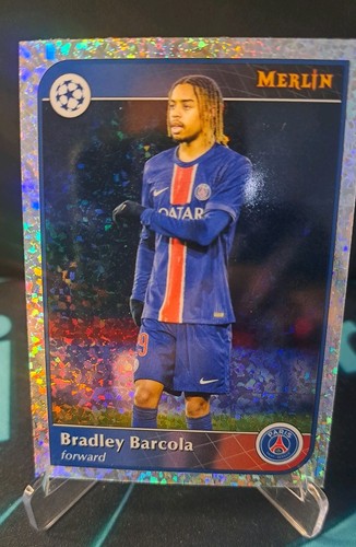 Bradley Barcola 2024 Topps Merlin Chrome UEFA Parallel