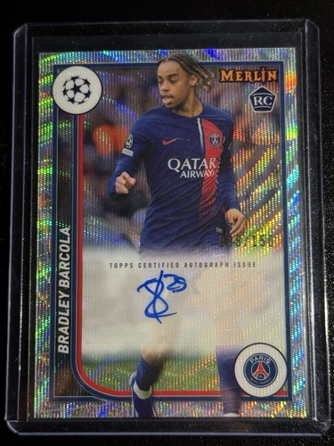 Bradley Barcola 2023 Topps Merlin Chrome Wave /150