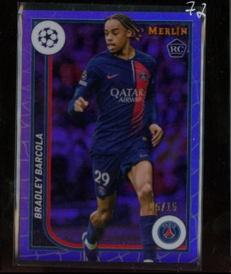 Bradley Barcola 2024 Topps Merlin Collections 5/15
