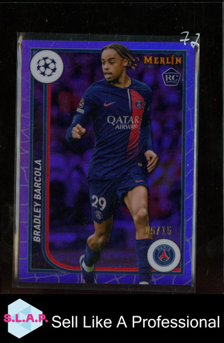 Bradley Barcola 2024 Topps Merlin Collezioni 5/15